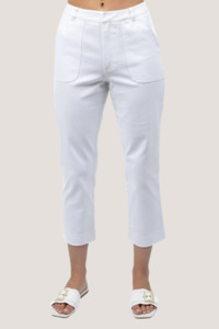 Jeans And Pants: Raya Pant | White