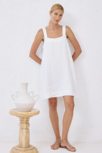 Eb Ive: Studio Short Tank Dress | White
