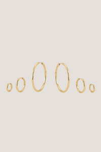 Luv Aj: The Granada Hammered Hoops | Gold