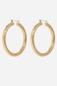 Luv Aj: Amalfi Tube Hoops | Gold