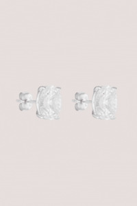 Jewellery 1: Oval Studs 2CT | Silver