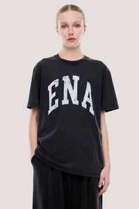 Tees: Jessie Oversized Tee Collegiate | Vintage Black
