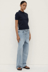 Sloane Cotton Cashmere Polo | True Navy