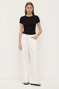 Linley Rib Tee | Black