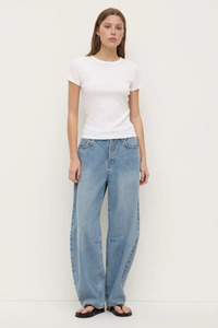 Tees: Linley Rib Tee | White