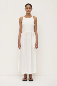 Assembly: Posie Midi Dress | White