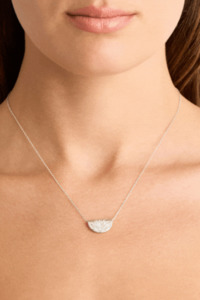 Sterling Silver Lotus Short Necklace