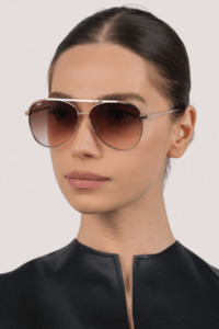 Eyewear: Charlie | Gold/Brown To Pink Fade