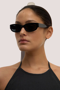 Eyewear: Wide Square Frame Black