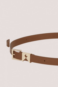 Monogram Keeper Belt Dark Tan