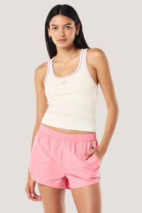 Under 50: Nexus Rib Tank | Whisper White /Pink Lemonade