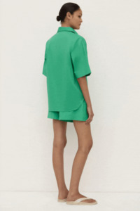 Under 150: Joni Short Sleeve Shirt | Bright Green