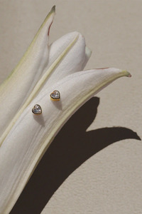 True Love Flat Back Studs | Gold