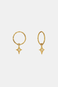 Jewellery 1: Starburst Mini Hoops | Gold