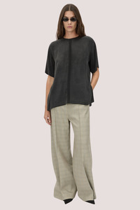 Tees: Allegro Satin Tee | Black