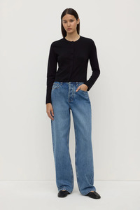 Tilly Cotton Cashmere Cardigan | Black