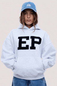 Ena Pelly: EP Hoodie | White Marle