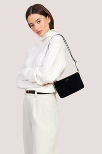 Tilly Crossbody | Black Suede