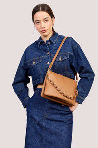 Saben: Matilda Crossbody | Toffee + Tonal Chain