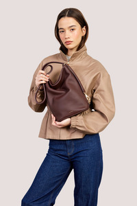 Saben: Jojo Shoulder Bag | Espresso Luxe