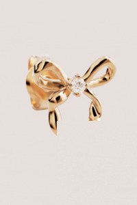 18k Gold Vermeil Forever More Bow Stud Earrings