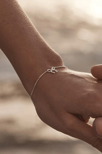 Sterling Silver Forever More Bow Bracelet