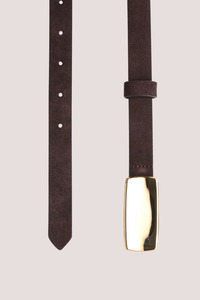 Porter Jewellery: Plate Belt | Brun/Gold