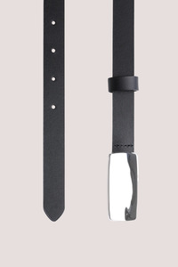 Plate Belt | Noir/Silver