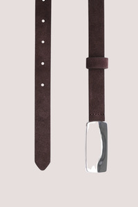 Porter Jewellery: Plate Belt | Brun/Silver