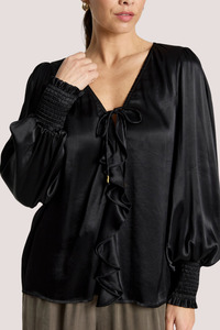 Tops 1: San Frill Top | Black