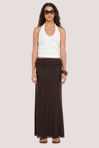 Eva Maxi Skirt | Dark Chocolate