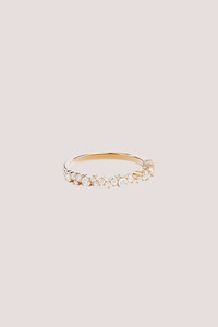 18k Gold Vermeil Crystal Dust Fine Ring