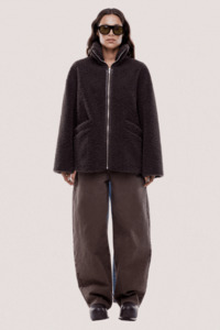Jayla Teddy Jacket | Espresso