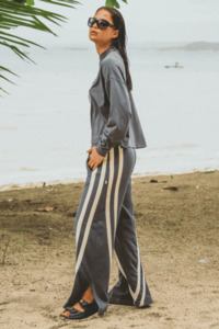 Jeans And Pants: Races Trackpant | Washed Black