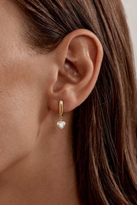 18k Gold Vermeil Love You More Hoops