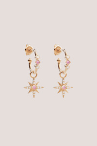 18k Gold Vermeil Starry Night Hoops