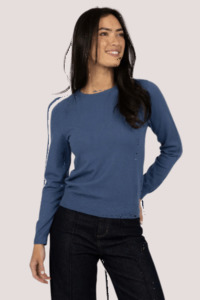 Sweatshirts: Mae Jumper | Bijou Blue