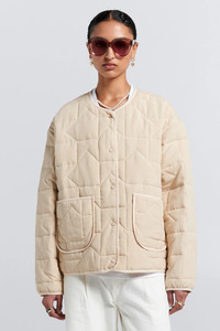 Karen Walker Fragrance: Quilted Drift Jacket | Natural