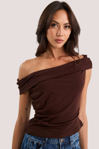 Nightlife Dark Chocolate Stretch Multi Fit Sleeveless Top
