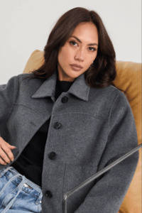 Ranger Charcoal Marle Wool Blend Soft Jacket
