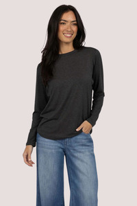 Tops 1: Prophency L/S Tee | Charcoal