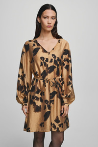 All: MSCH Nilla Romina Short Dress AOP | Iced Coffee Leo