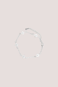 Jewellery 1: Sparkle Star Charm Sterling Silver Plate Plate Bracelet