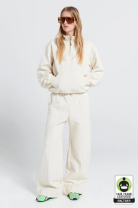 Karen Walker Fragrance: Pin Tuck Track Pants | Ecru
