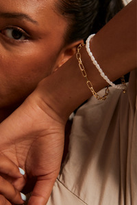 Jewellery 1: Paper Clip Gold Bracelet 1