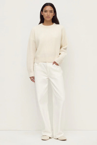 Amerie Cashmere Knit Jumper | White