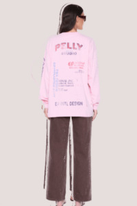Hailey Long Sleeve Cuffed Tee | Blush Pink