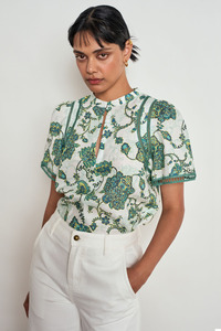 Zoe Kratzmann: Charm Top | Garden Paisley