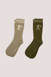 Runaway Girl Socks Dark Green/Sage