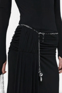 Andrea L/S Maxi Dress | Black